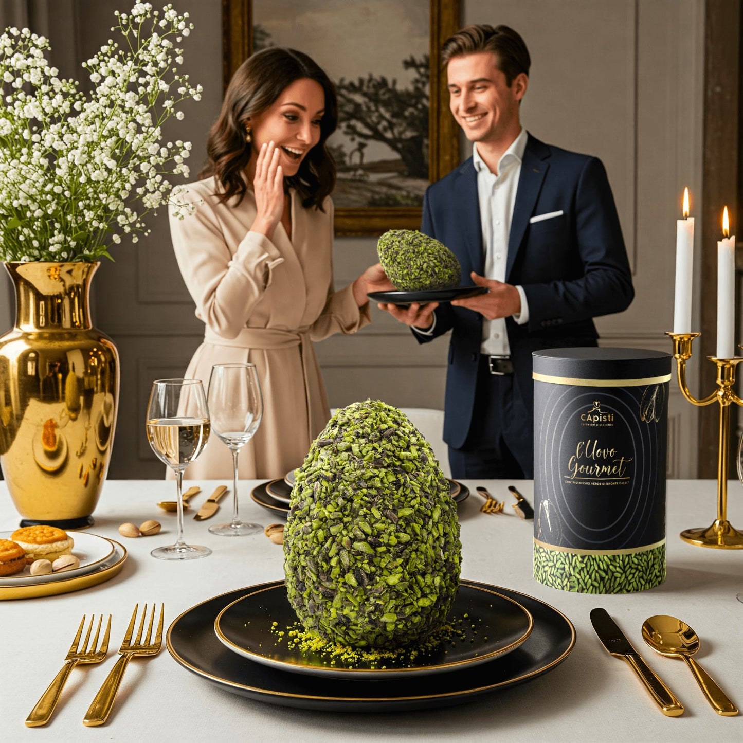Huevo Gourmet con Pistacho Verde de Bronte DOP (HASTA FIN DE EXISTENCIAS)