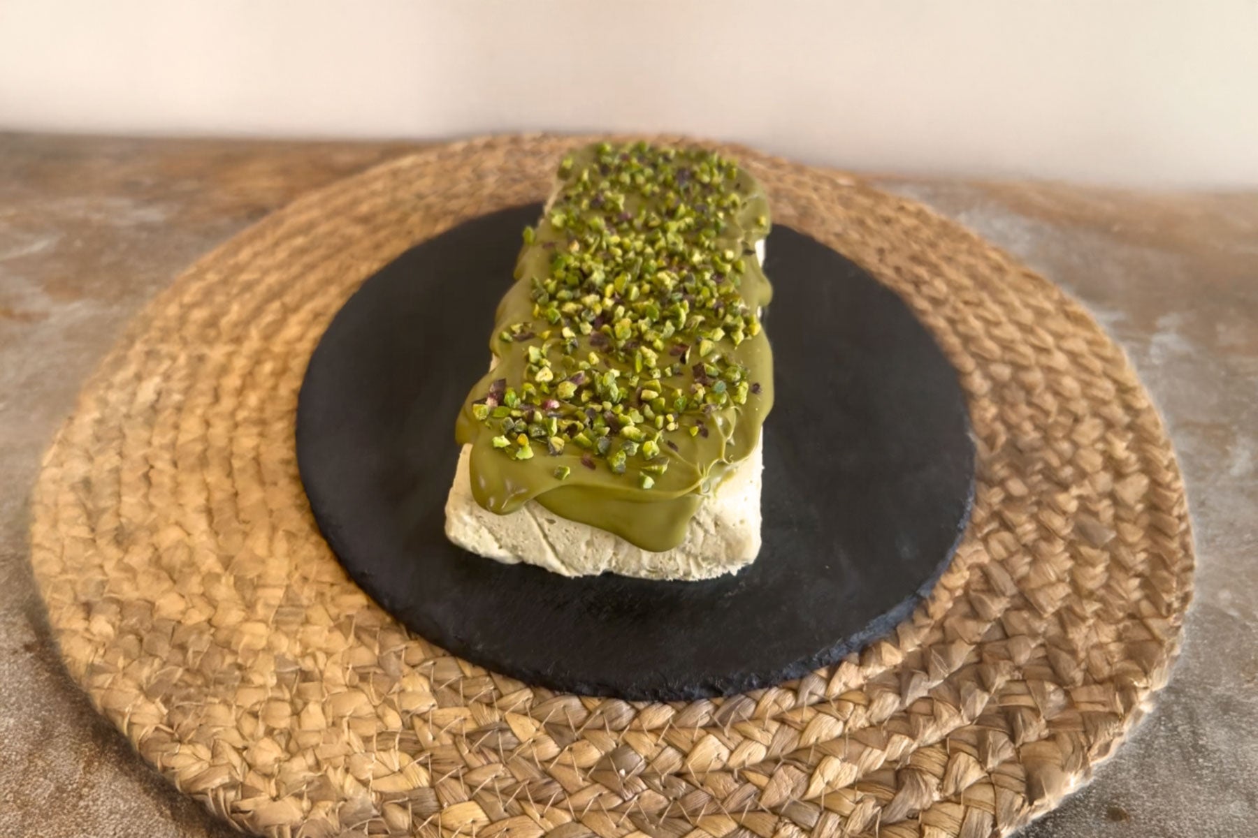 Tarta helada de pistacho