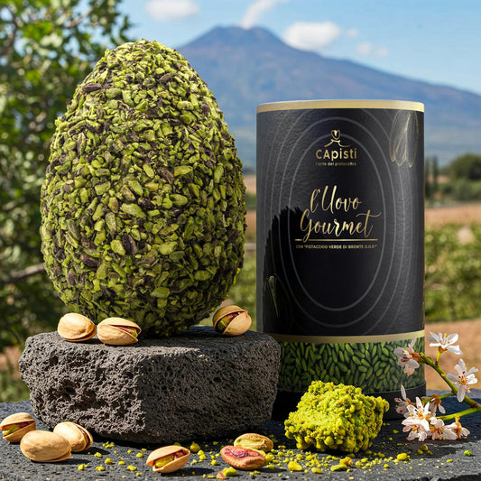 Huevo Gourmet con Pistacho Verde de Bronte DOP