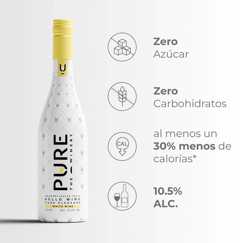 Vino Pure Blanco 0% Azúcar