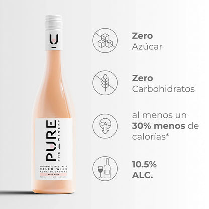 Vino Pure Rosado 0% Azúcar