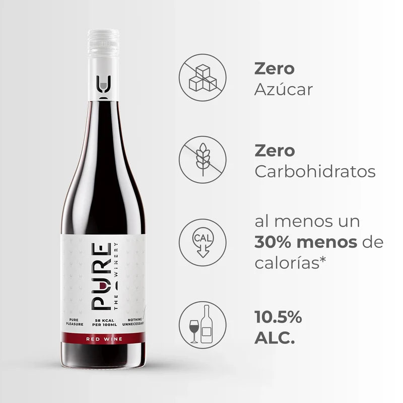 Vino Pure Tinto 0% Azúcar
